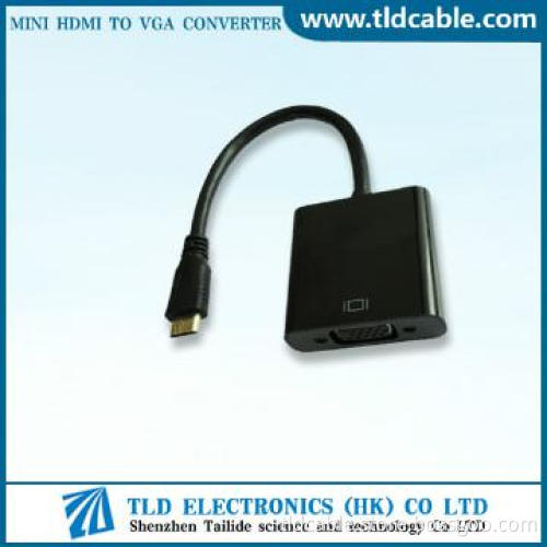 Best to Buy Black Mini HDMI to VGA Converter Cable